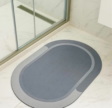Tapete Absorvente Antiderrapante Minimalista e deixe seu banheiro ainda mais elegante, confortável e seguro.