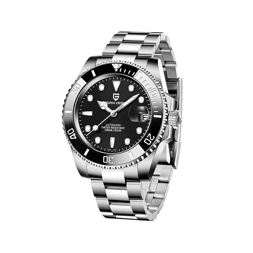 Relógio automático Pagani Design estilo Nautilus com movimento japonês Miyota 8215, cristal de safira, aço 316L e resistência à água 100m.