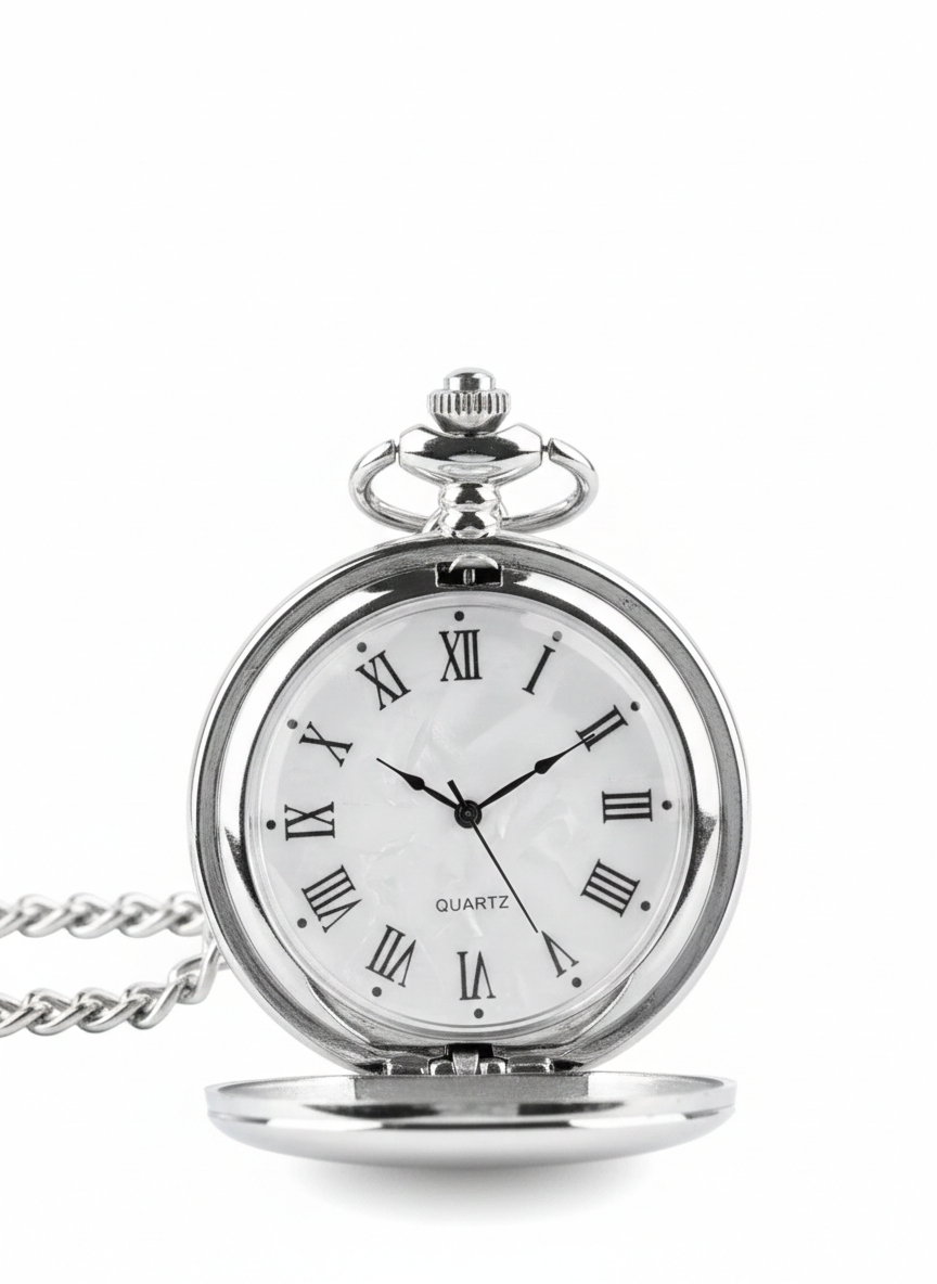 Relógio de Bolso Masculino Romano